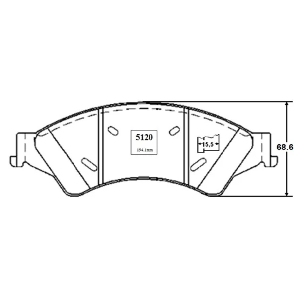 Pastilla de freno para ford ranger 2013 2020 3.2 p5at - Pastillas De Freno | ClickRepuestos